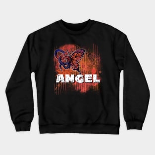 Angel gothic girl fairy grunge design Crewneck Sweatshirt